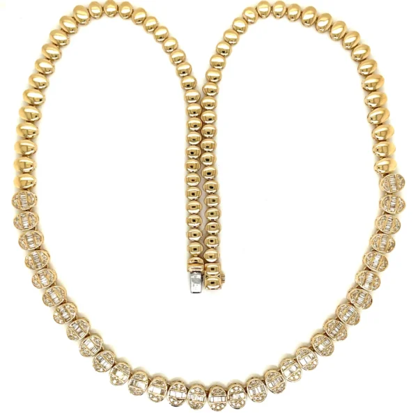 Diamond Station Statement Necklace