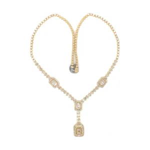 Diamond Statement Drop Necklace