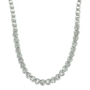 Heart Link Diamond Necklace