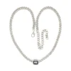 Emerald Cut Link Necklace