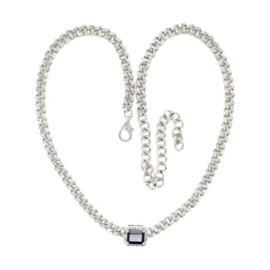 Emerald Cut Link Necklace