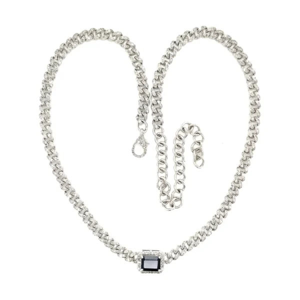 Emerald Cut Link Necklace