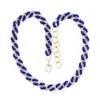 Blue Diamond Link Necklace
