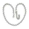 White Enamel Link Necklace