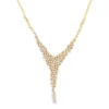 Diamond Cluster Statement Necklace