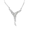 Diamond Cluster Statement Necklace
