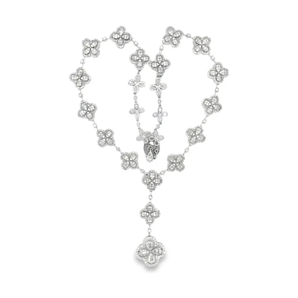 Clover Diamond Statement Necklace