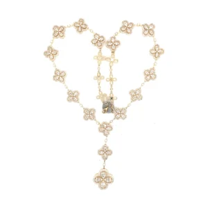 Floral Diamond Statement Necklace