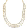 Diamond Fringe Statement Necklace