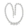 Floral Diamond Statement Necklace