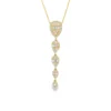 Drop Diamond Pendant Necklace