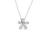 Diamond Flower Pendant Necklace