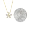 Floral Diamond Pendant Necklace
