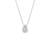 Teardrop Diamond Pendant Necklace