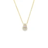 Teardrop Diamond Pendant Necklace