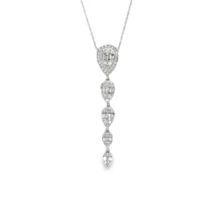 Diamond Drop Pendant Necklace