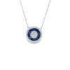 Round Gemstone Diamond Necklace