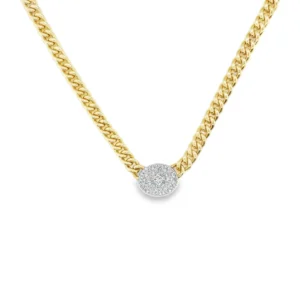 Round Diamond Chain Necklace