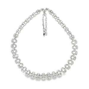 Diamond Link Statement Necklace