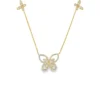 Butterfly Diamond Pendant Necklace
