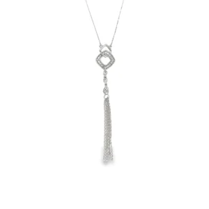 Diamond Tassel Pendant Necklace