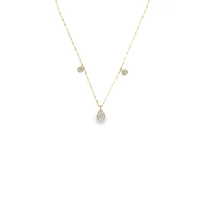 Diamond Station Drops Necklace