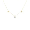 Heart Diamond Station Necklace
