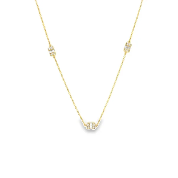 Diamond Station Necklace