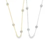 Diamond Cluster Station Necklace