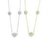 Diamond Station Chain Necklace
