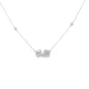Clover Diamond Station Necklace