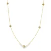 Diamond Station Chain Necklace