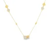 Clover Diamond Station Necklace
