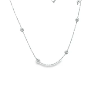Diamond Station Chain Necklace