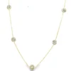 Diamond Cluster Station Necklace