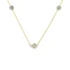 Diamond Cluster Station Necklace