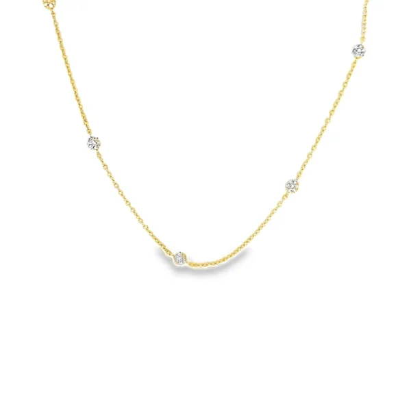 Station Diamond Chain Necklace