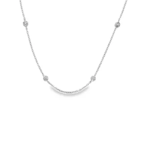 Diamond Station Chain Necklace