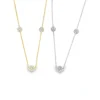 Diamond Cluster Station Necklace