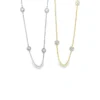Diamond Cluster Station Necklace