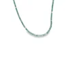 Emerald Diamond Tennis Necklace