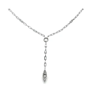 Diamond Link Y Necklace