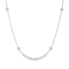 Diamond Floral Station Necklace