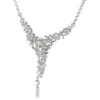 Diamond Cluster Statement Necklace