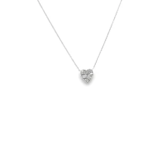 Diamond Heart Pendant Necklace