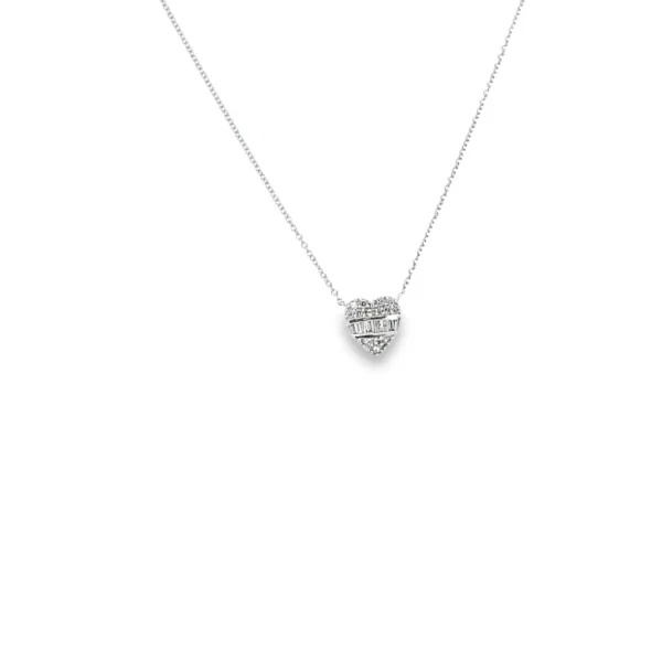 Diamond Heart Pendant Necklace