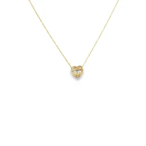 Heart Diamond Pendant Necklace