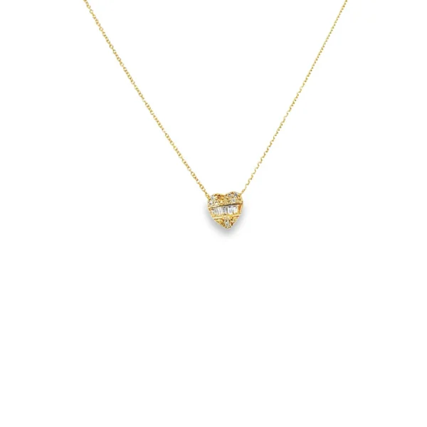 Heart Diamond Pendant Necklace