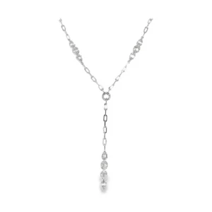 Diamond Link Y Necklace