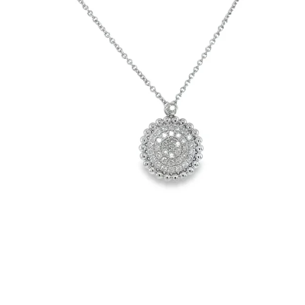 Round Diamond Cluster Pendant
